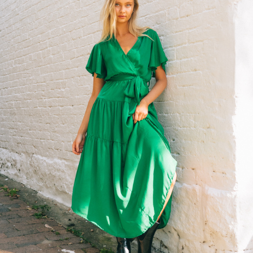 Green Bridesmaid Dress Women 2023 New Summer Korean Style