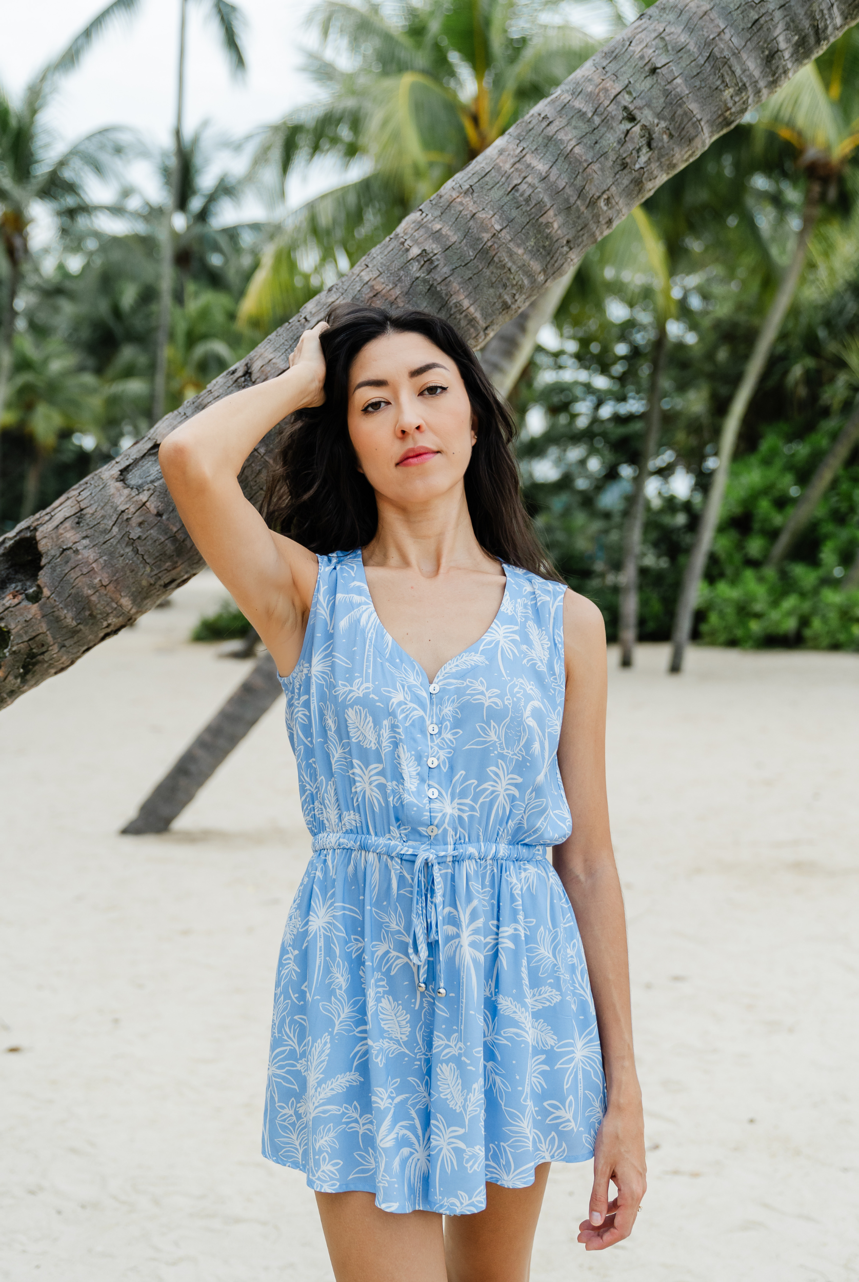 ESTL Lottie Playsuit in Sentosa Print