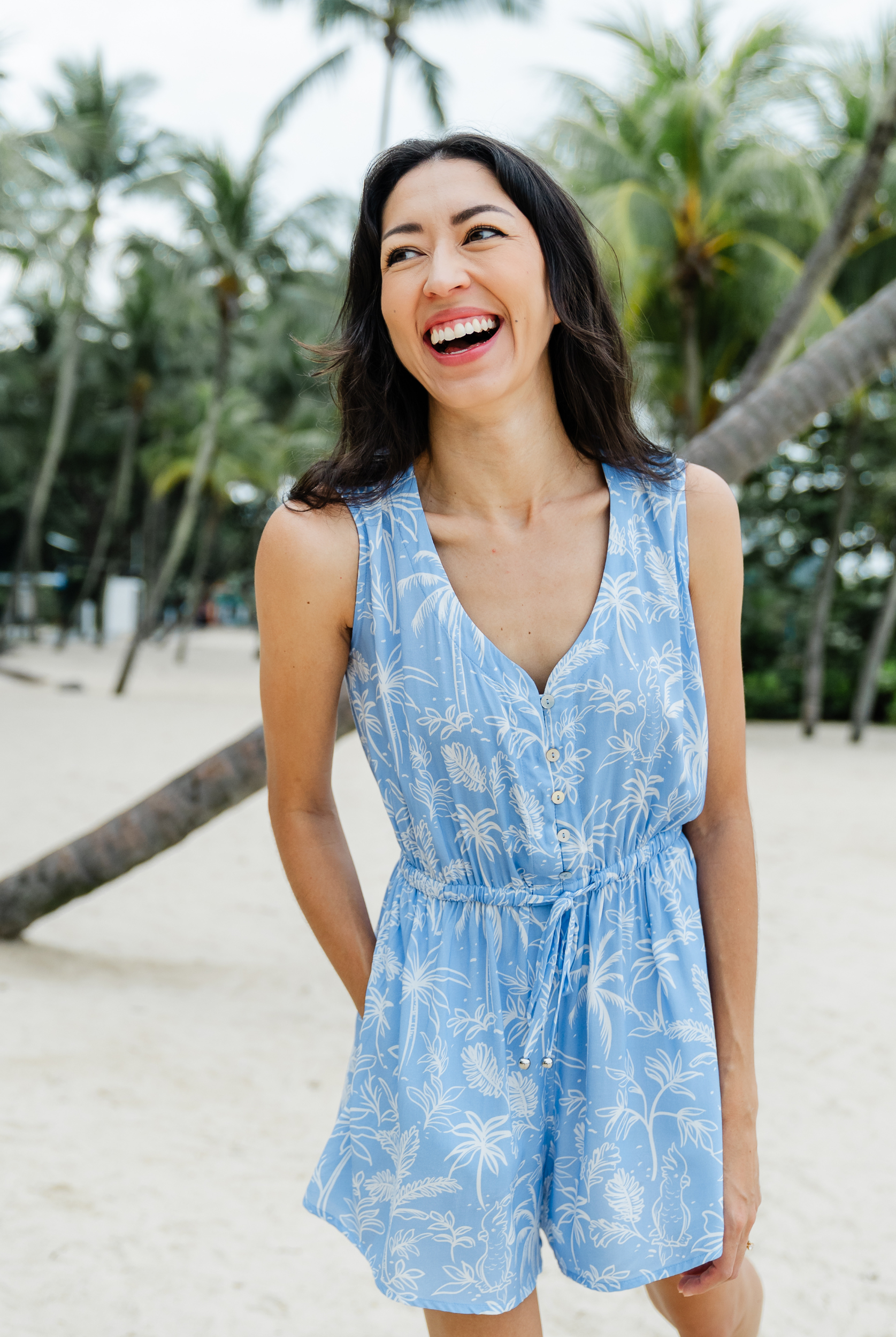 ESTL Lottie Playsuit in Sentosa Print