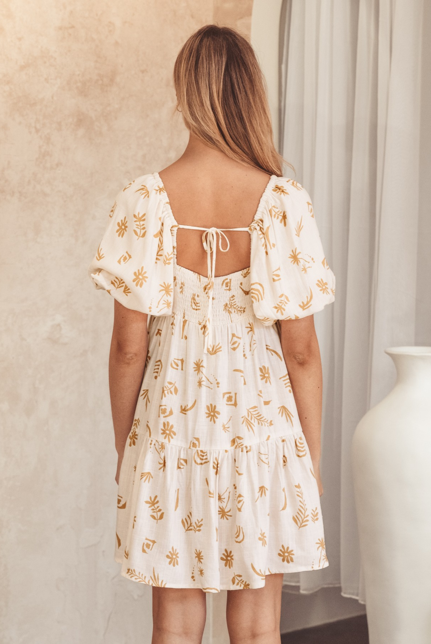 Model wearing Margot Mini Dress from Paper Heart