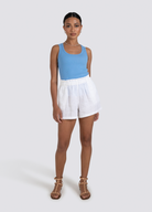 Sammy Linen Shorts in White