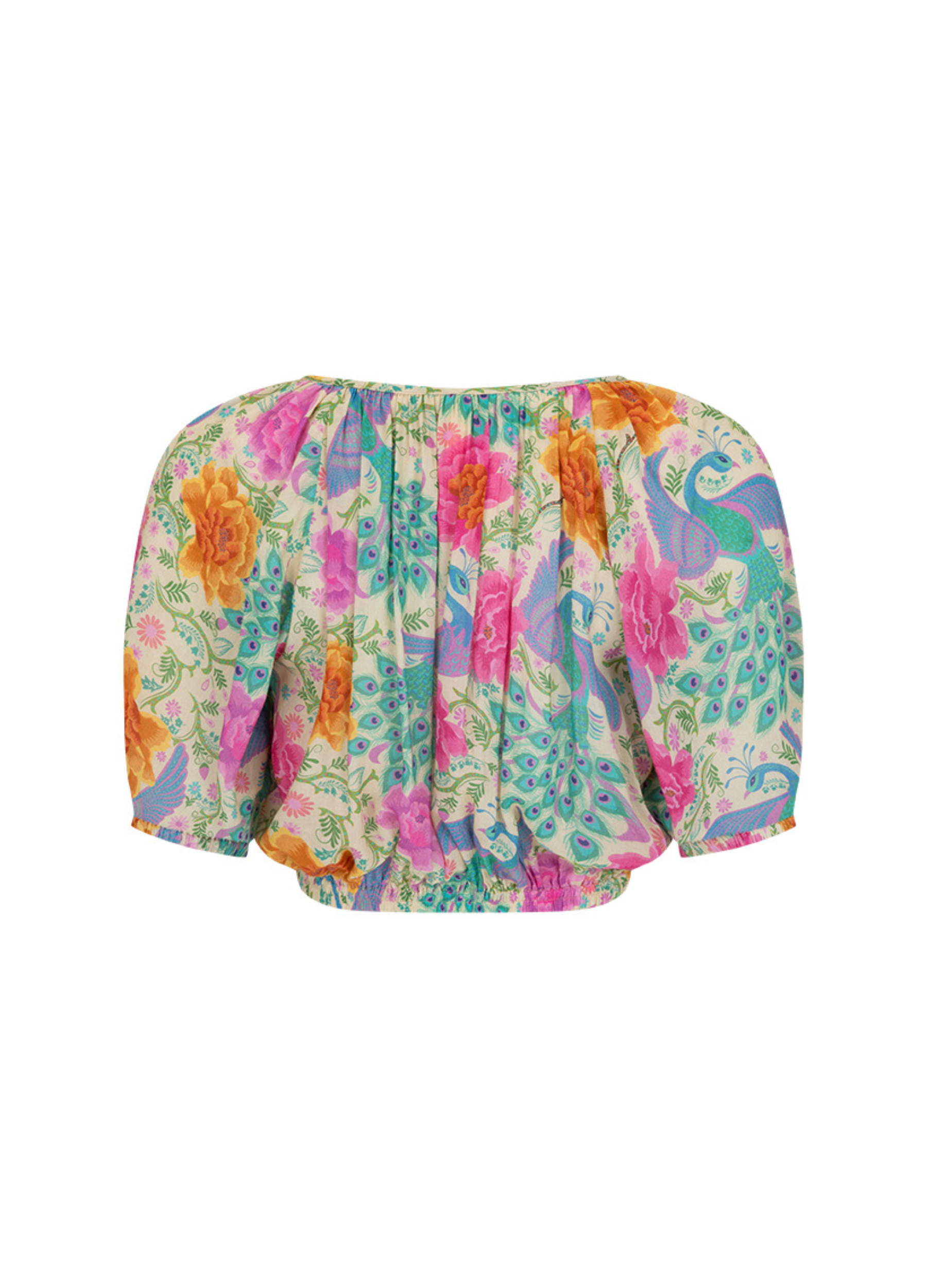 Spell Boheme Cropped Blouse in Spring