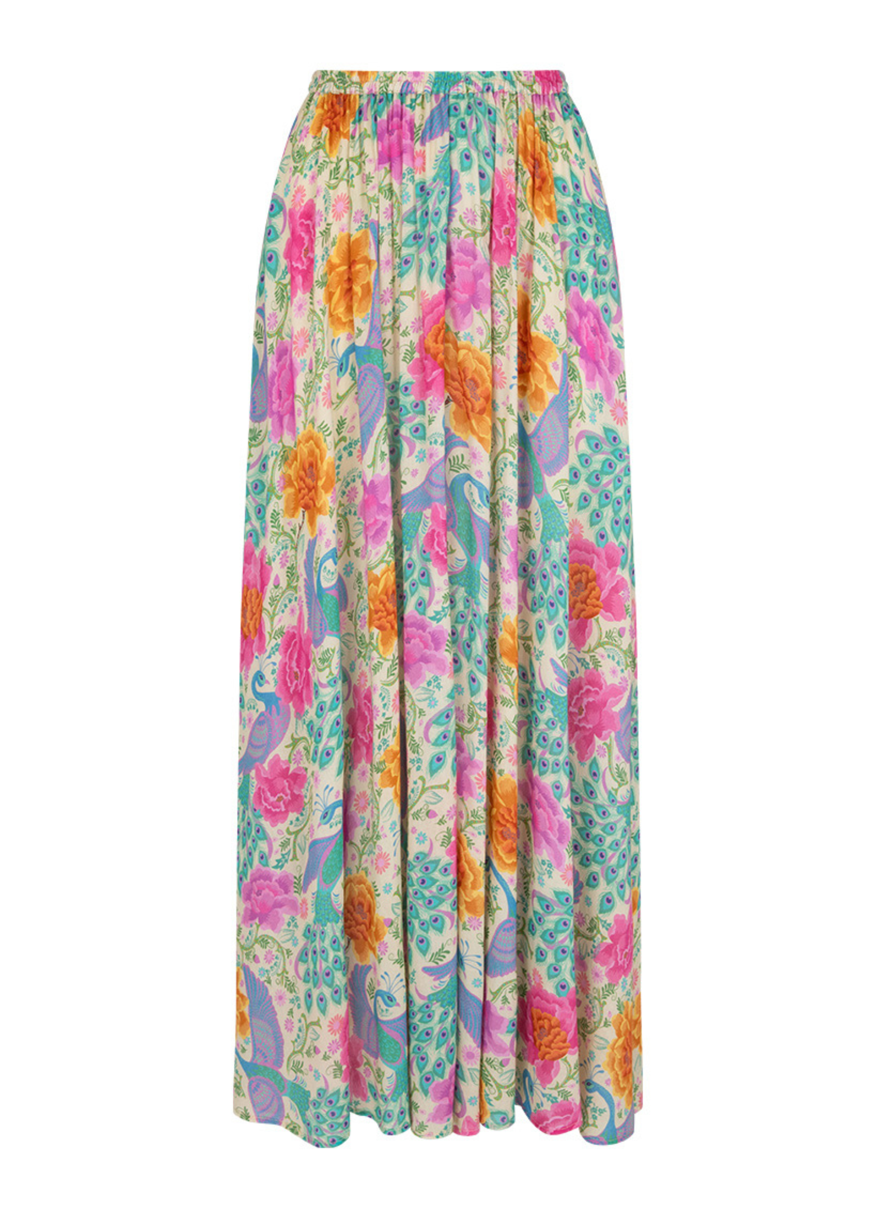Spell Boheme Printed Maxi Skirt with elasticated waistband