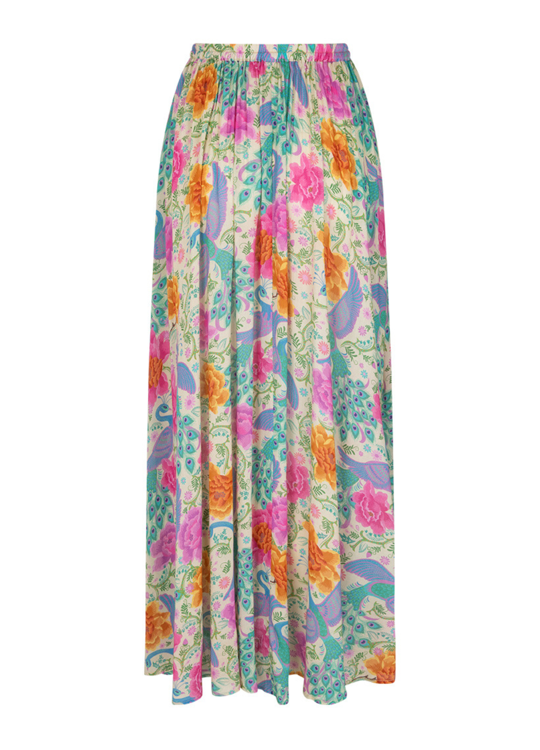 Spell Boheme Printed Maxi Skirt with elasticated waistband