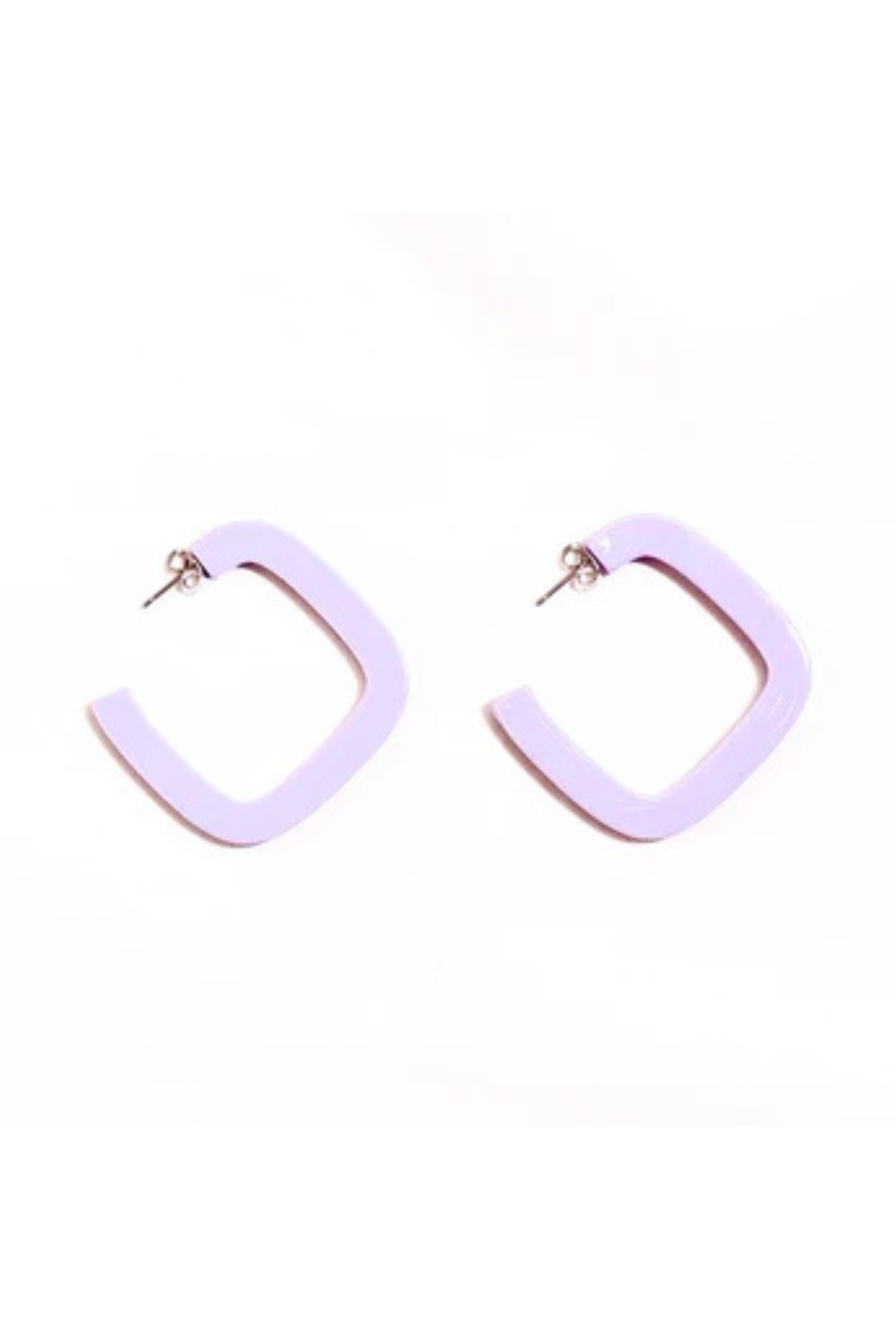 Purple hoop earrings from Kitty Paloma