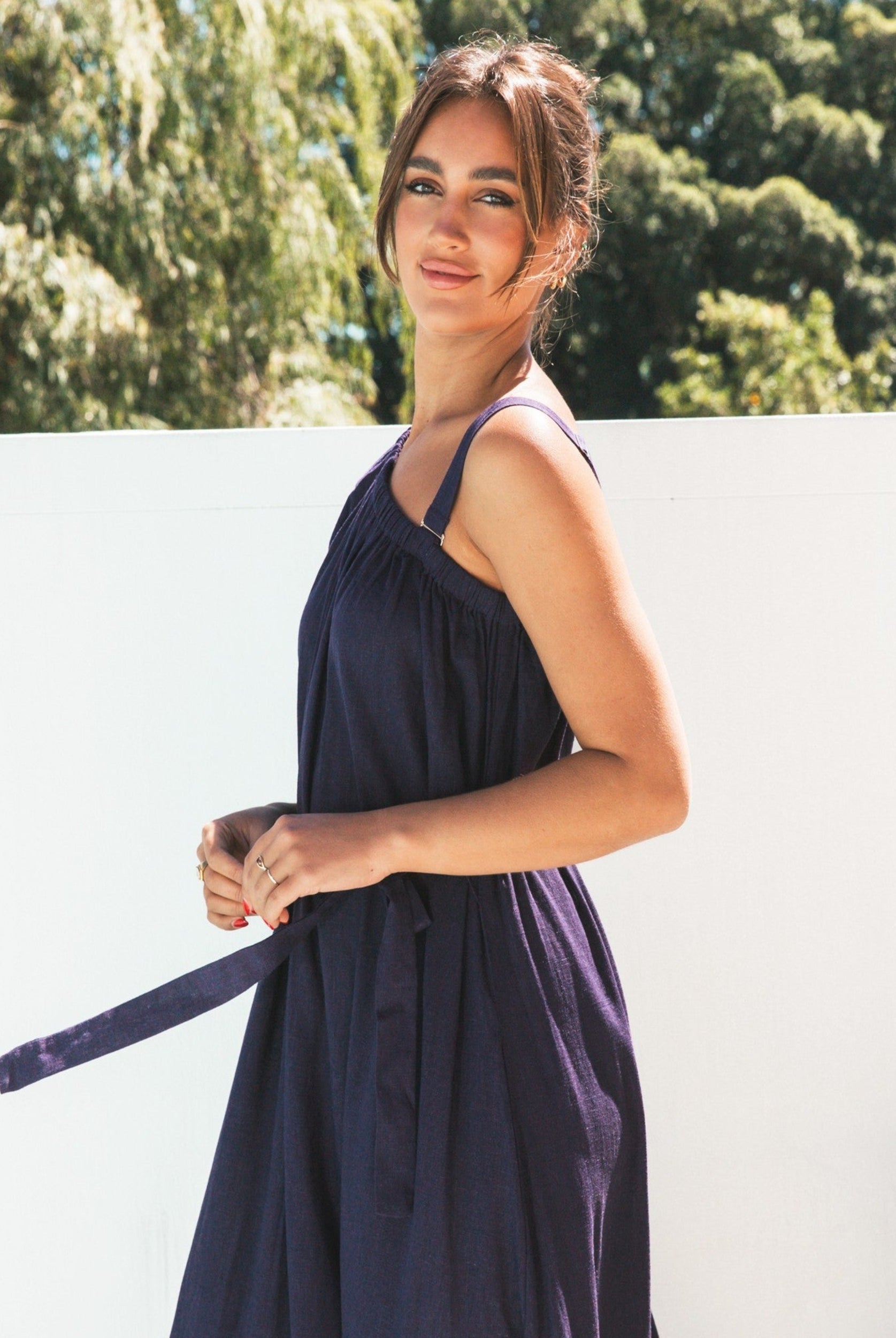 Navy and white Maxi Dress from Label of Love