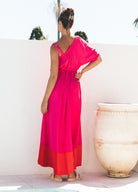 Colour block maxi dress from Label of Love