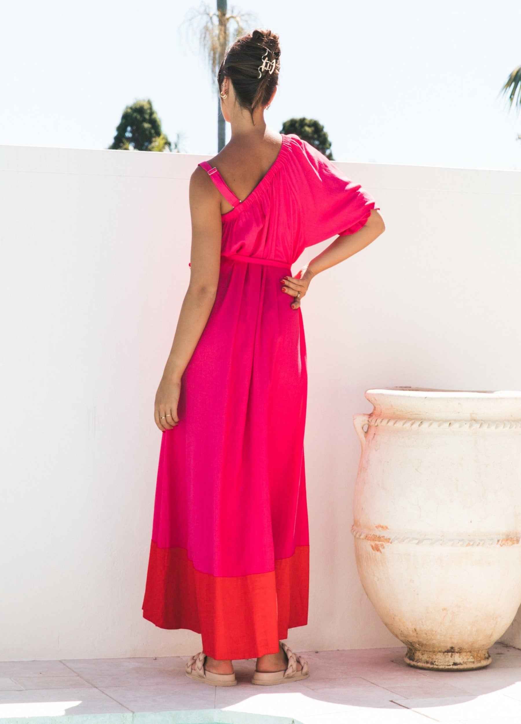 Colour block maxi dress from Label of Love