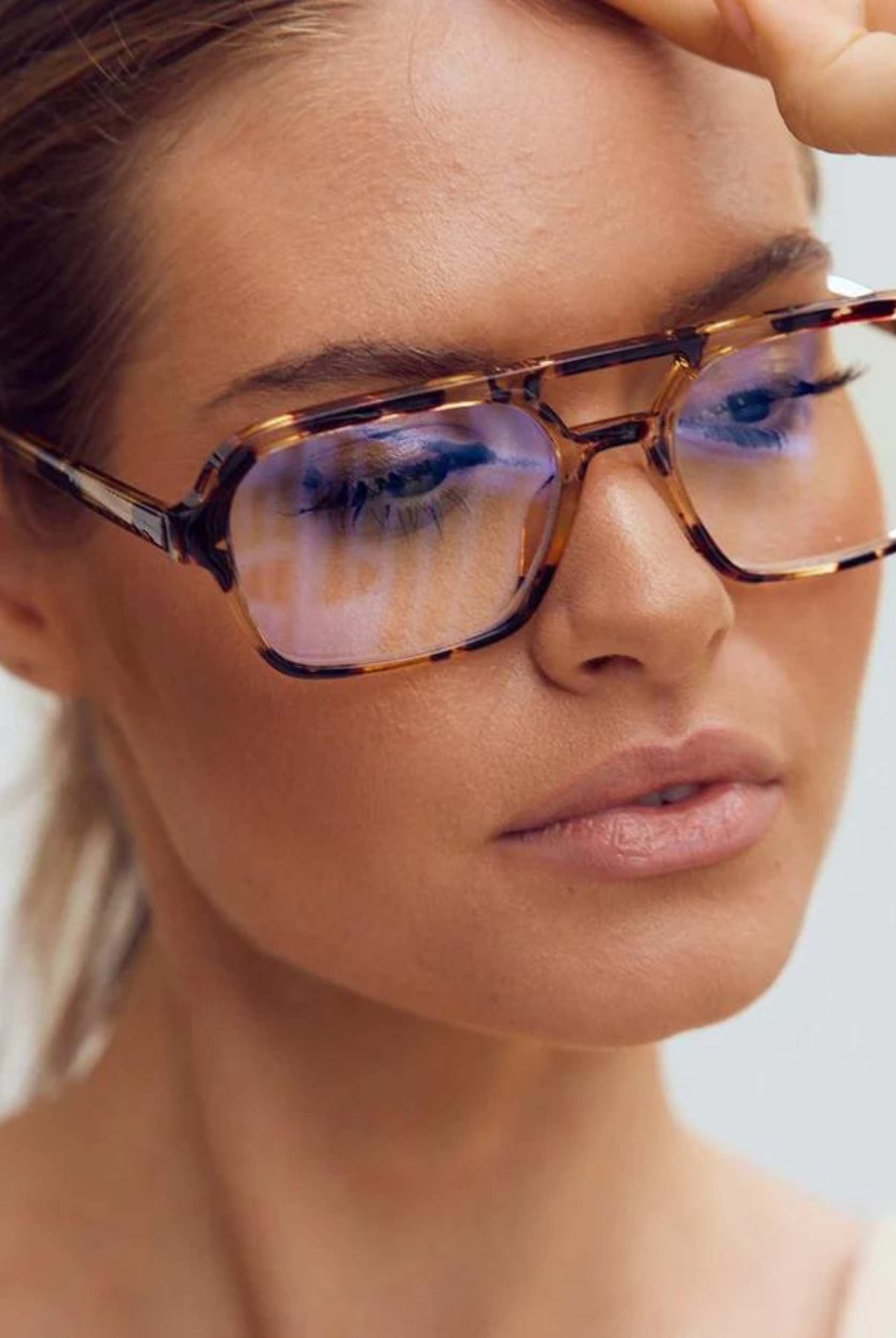 Reality Eyewear Tomorrow Land Clear Lense Sunglasses with tortoiseshell frames