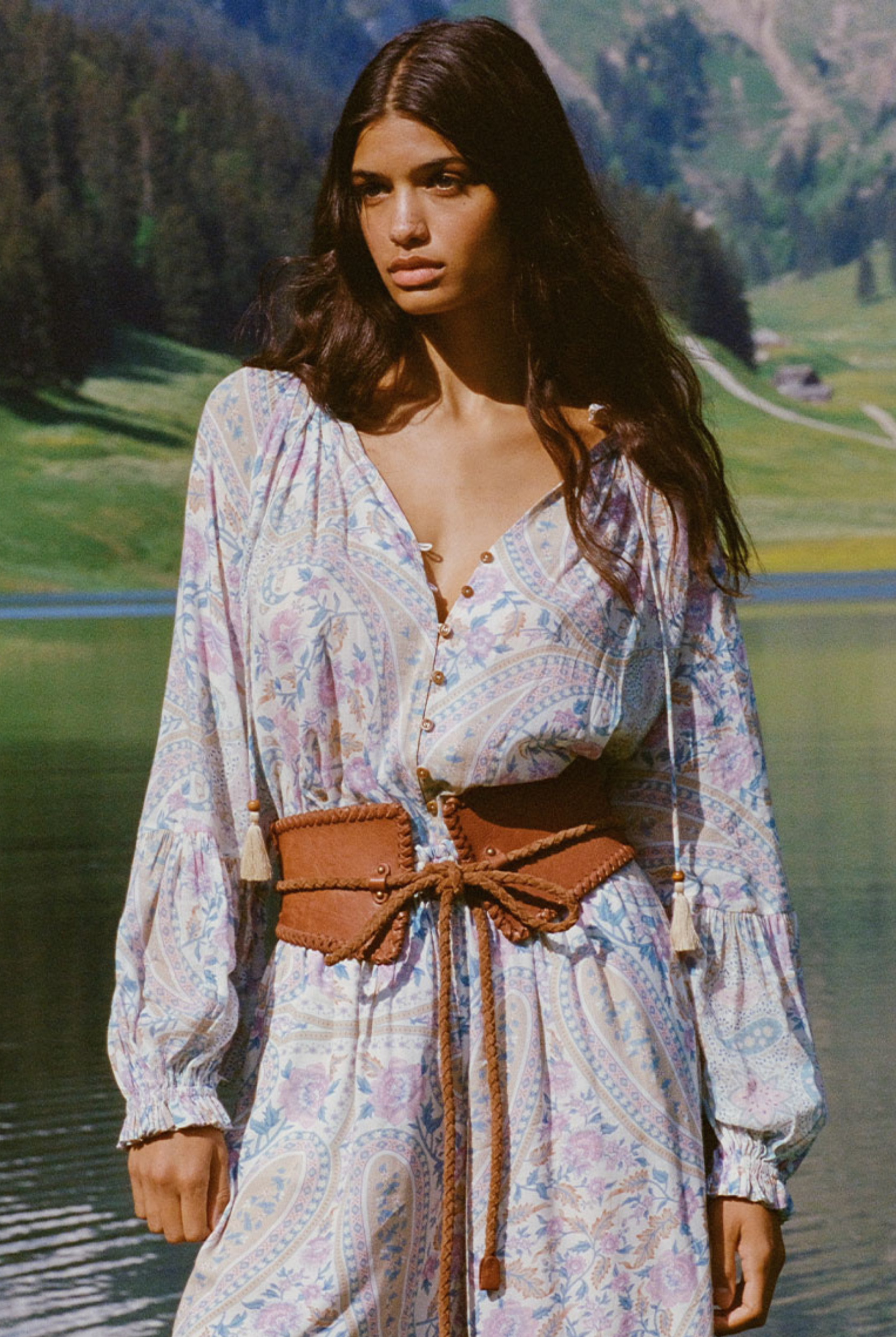 Spell Belladonna Blouse in Light Pastel