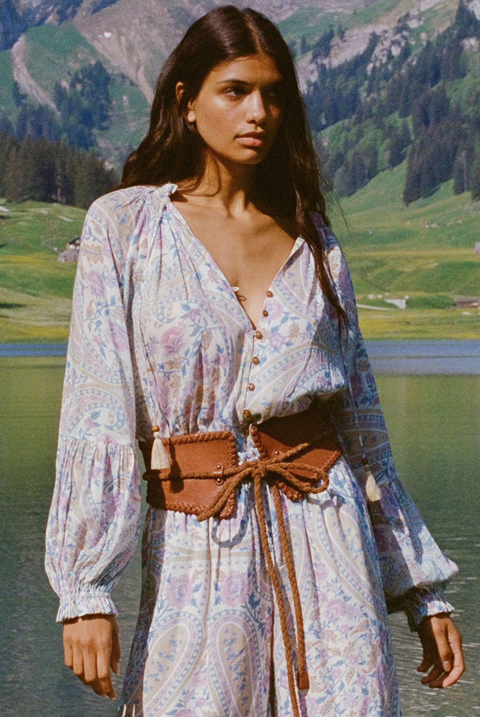 Spell Belladonna Blouse in Light Pastel