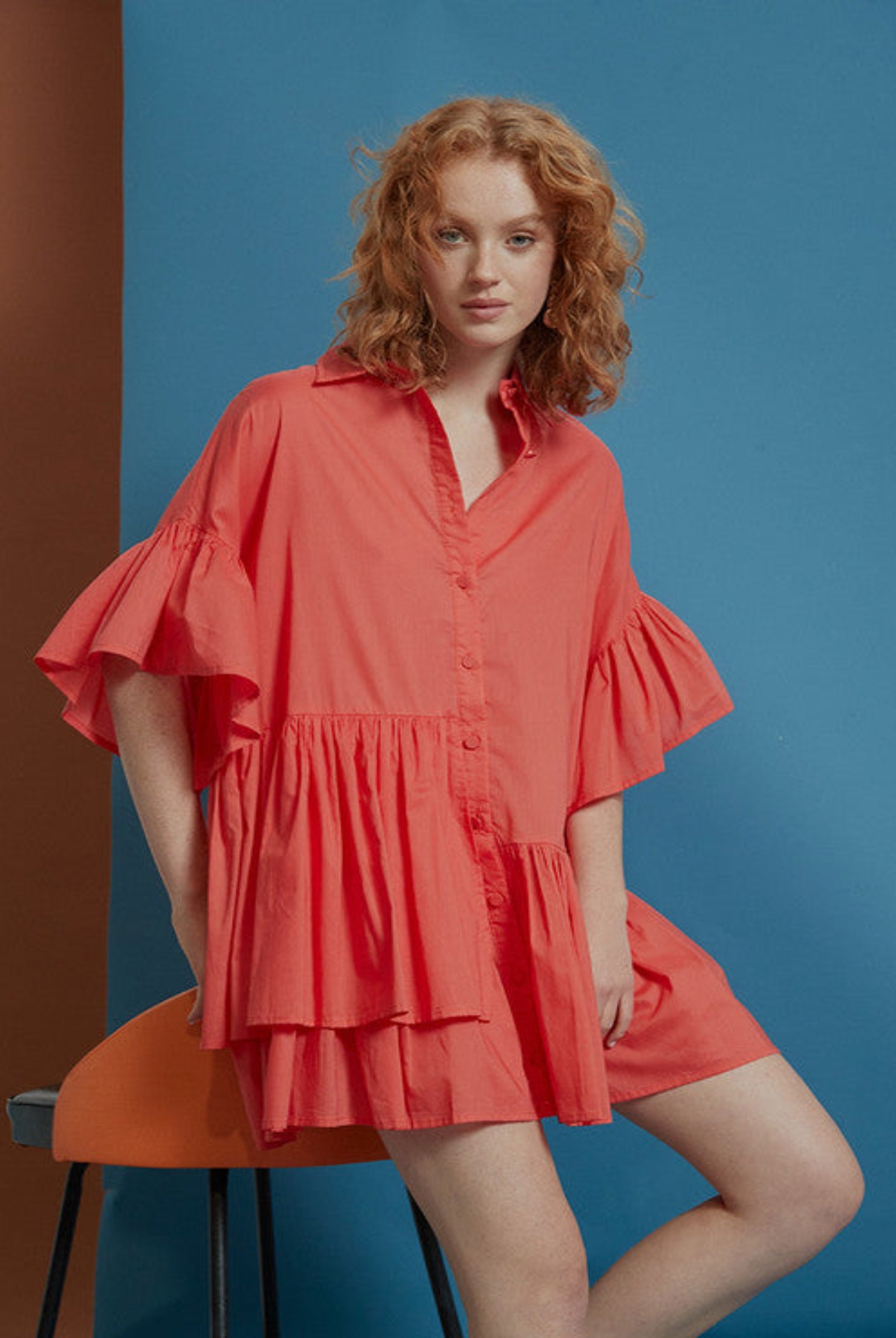 Genoa Dress in Rhubarb