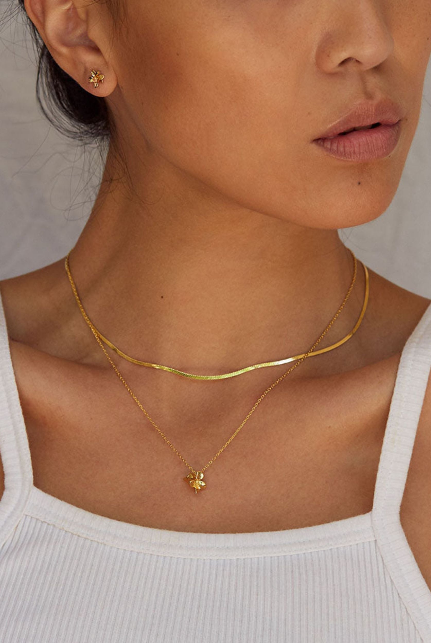 Gold chain necklace from Jolie & Deen