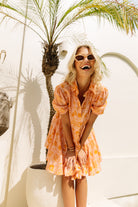 Short sleeve printed mini dress from ESTL