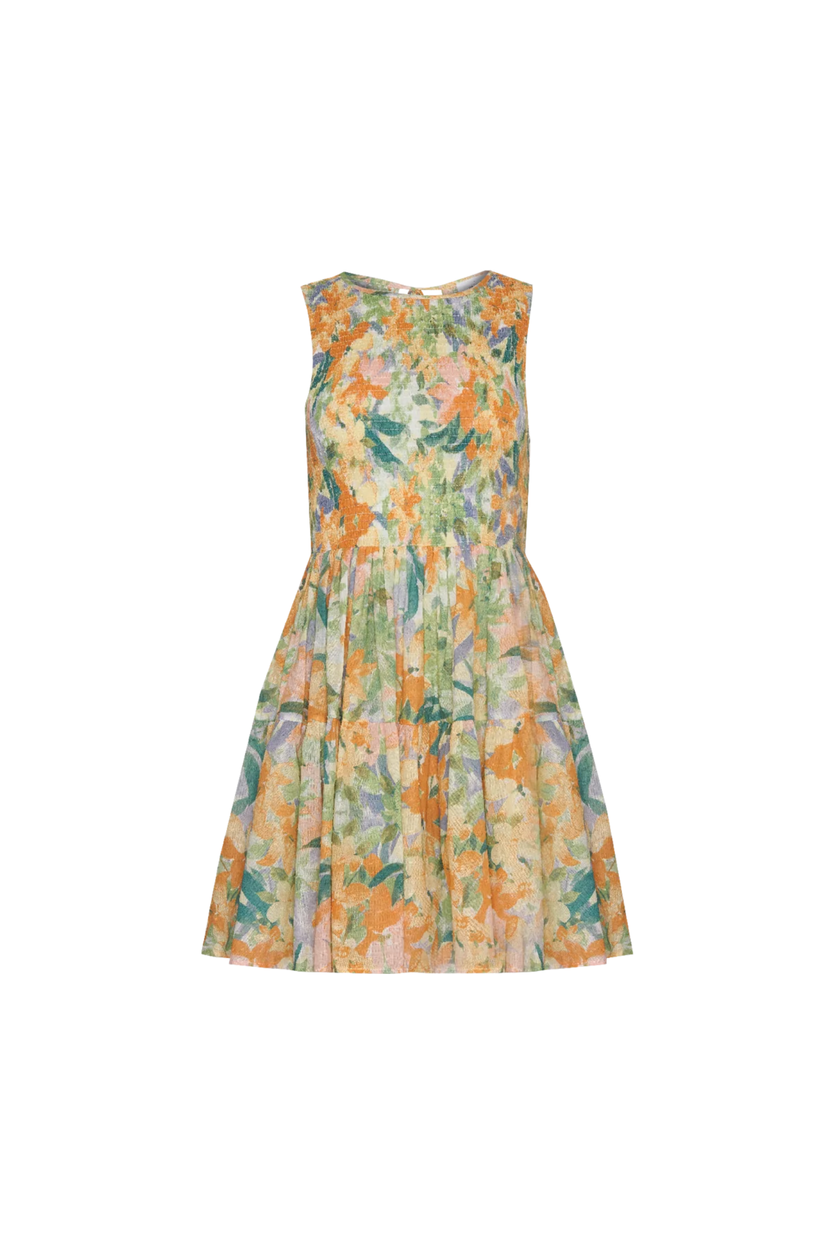 Fit and flare mini dress in pretty floral print from girl and the sun