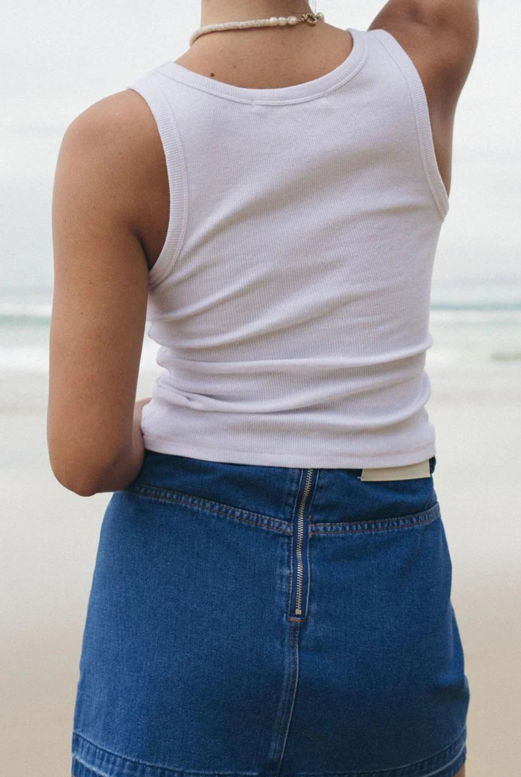 Araminta James Classic Tank in Snow white