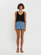 Black knitted cami from Kivari