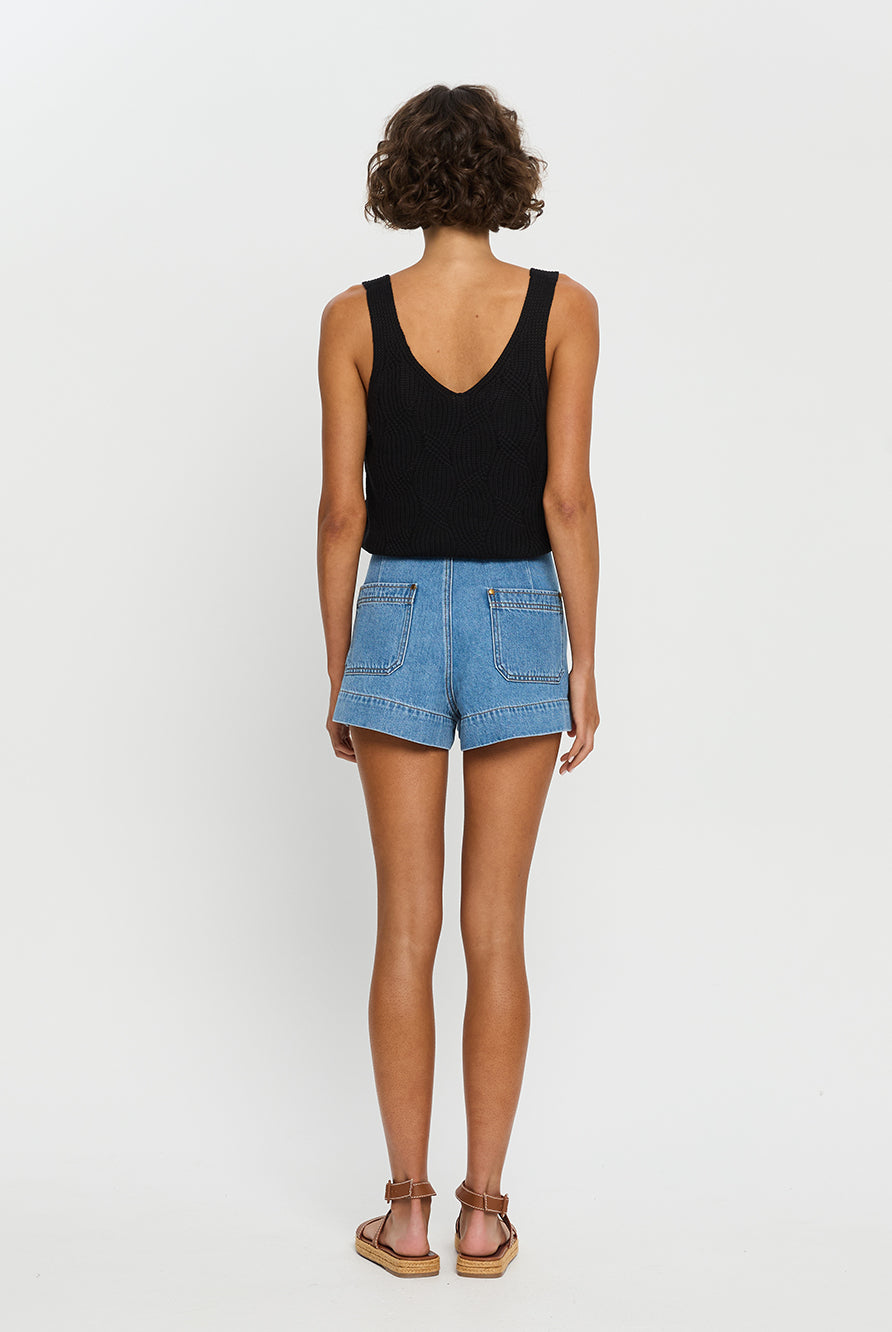 Black knitted cami from Kivari