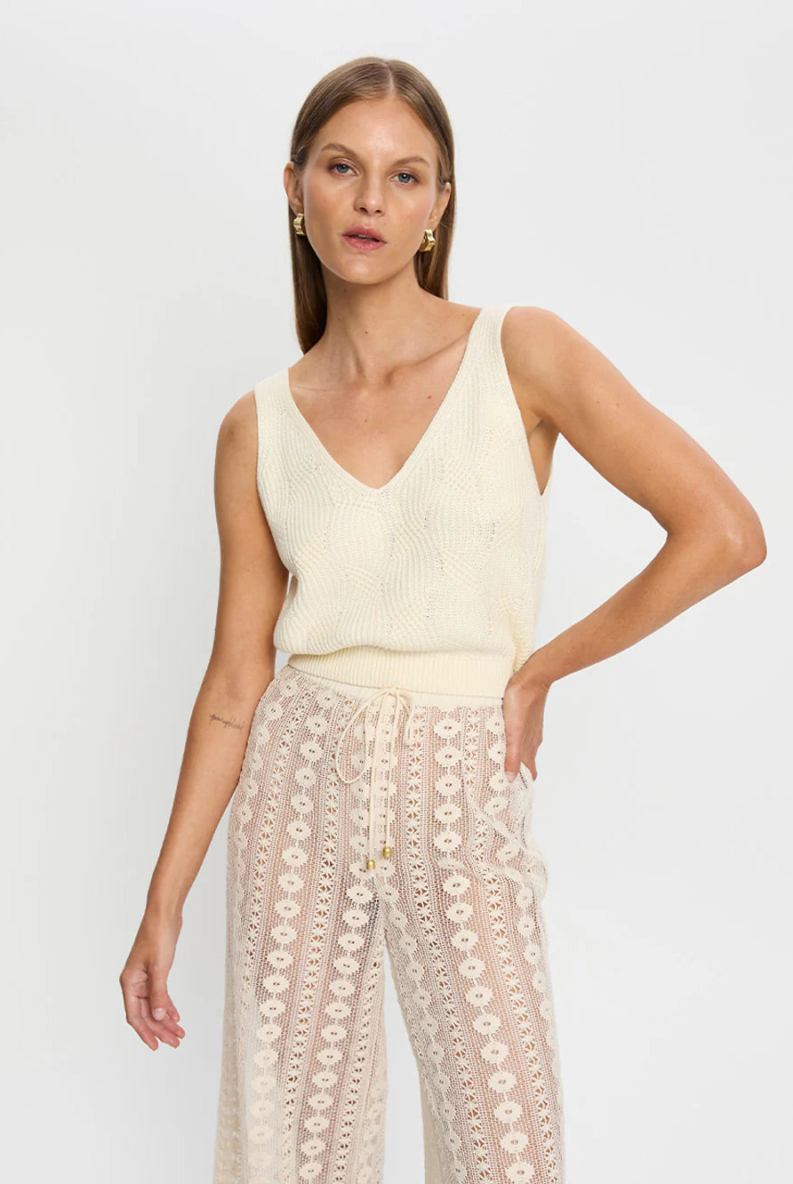 Cream knitted cami from Australian brand Kivari