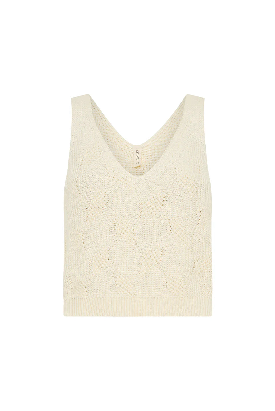 Cream knitted cami from Australian brand Kivari