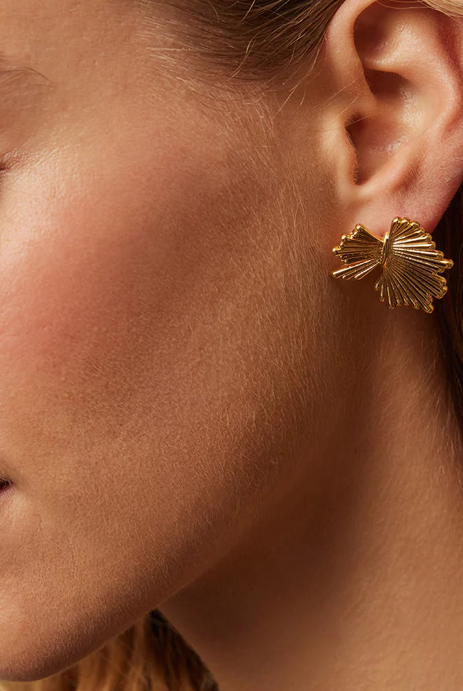 Gold Cerise Earrings from Jolie & Deen