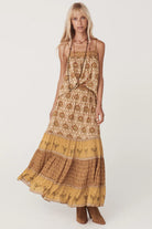 Spell Chateau Maxi Skirt in Champagne