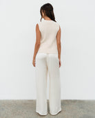 Back of the satin pants