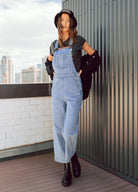 Lightwash denim overalls from Australian brand Paper Heart