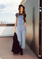 Lightwash denim overalls from Australian brand Paper Heart