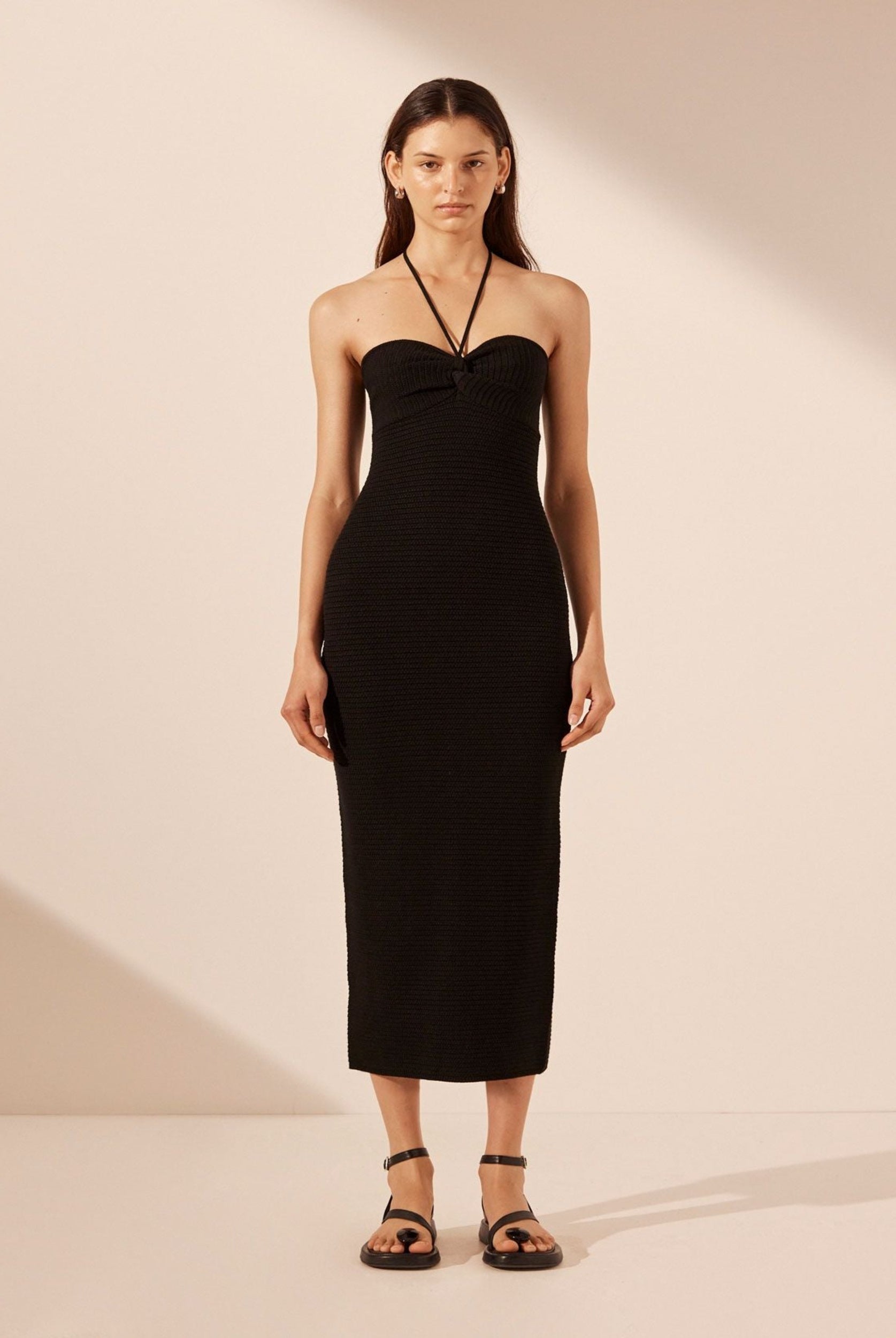 Shona Joy Eve Knitted Crochet Dress