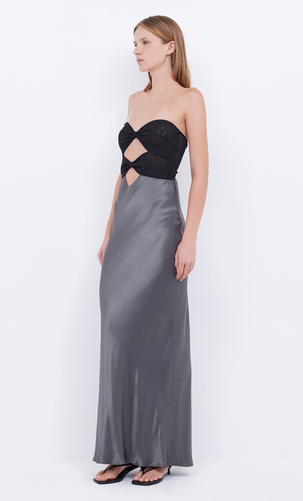 Bec + Bridge Halle Dress Gunmetal/Black