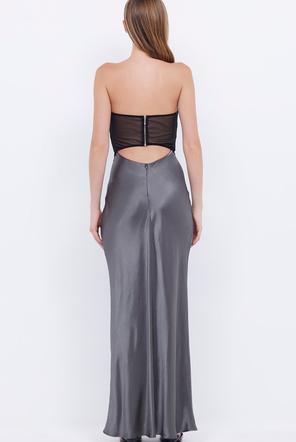 Bec + Bridge Halle Dress Gunmetal/Black