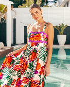 Label of Love Printed Isla Ric Rac Dress