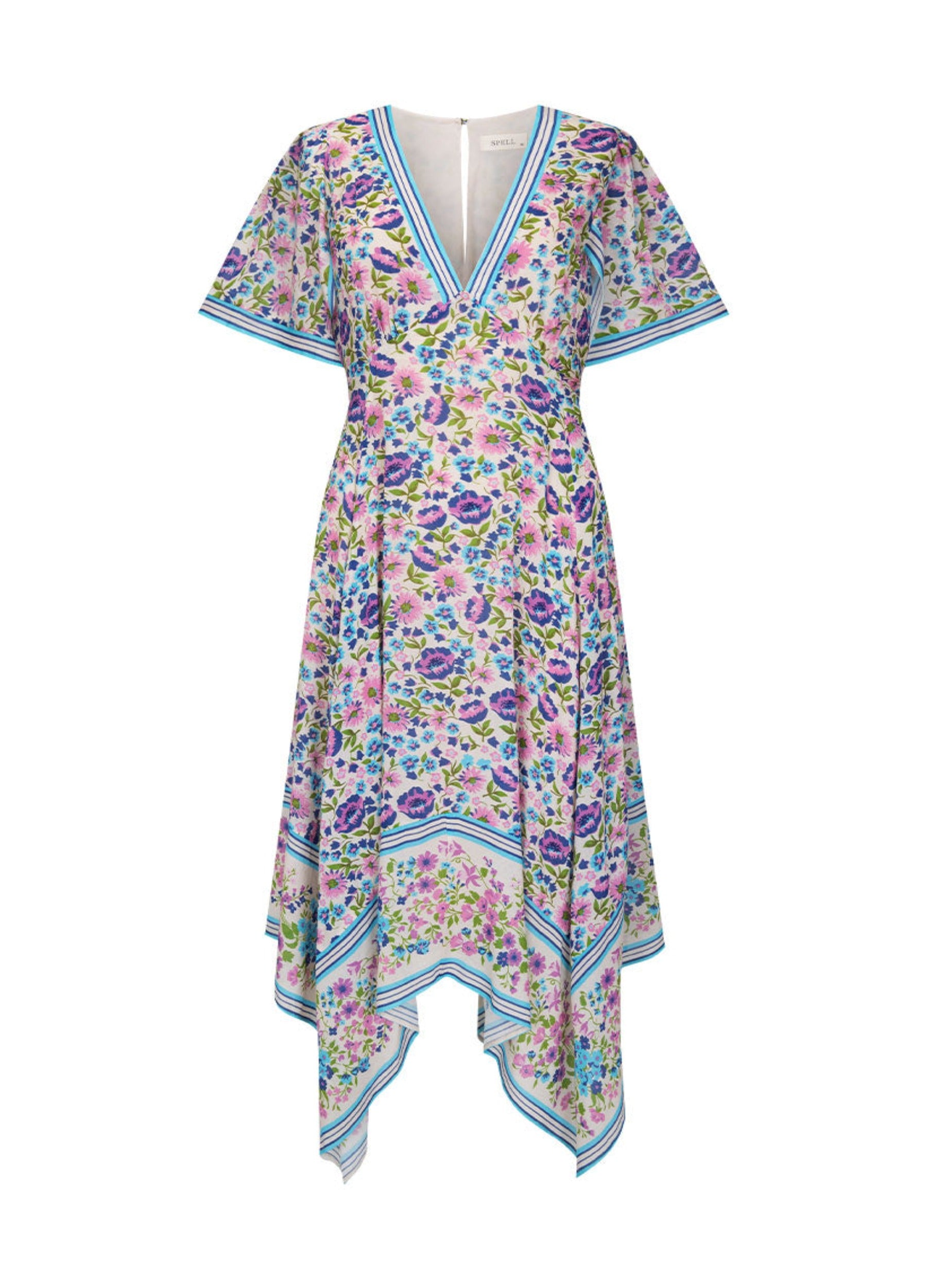 Impala Lily Handkerchief Dress - Iris