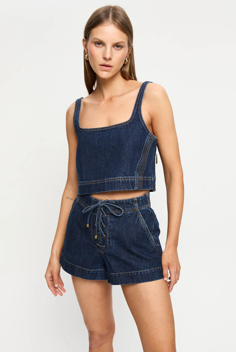 Joelle Indigo Denim Top from Kivari