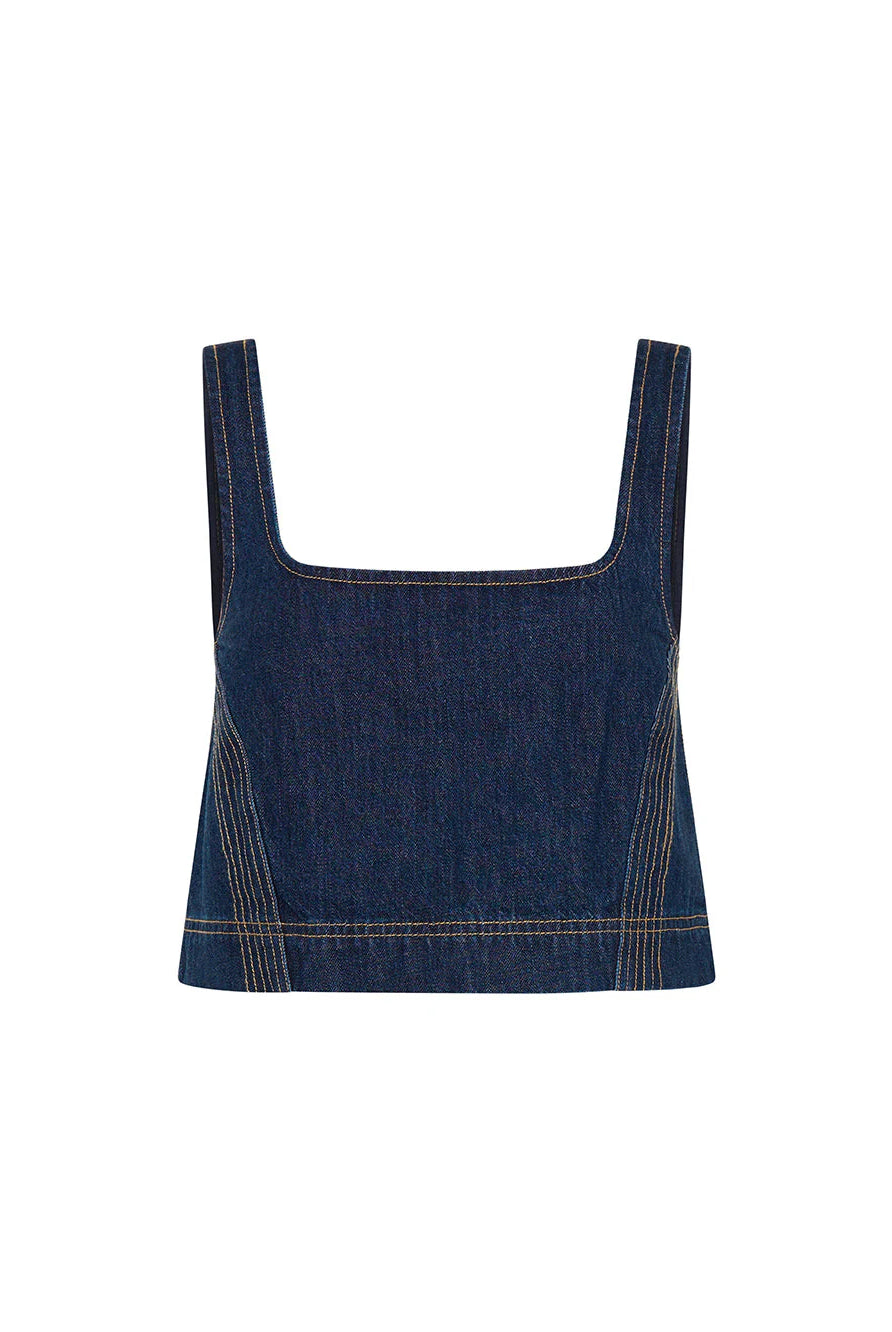 Joelle Indigo Denim Top from Kivari