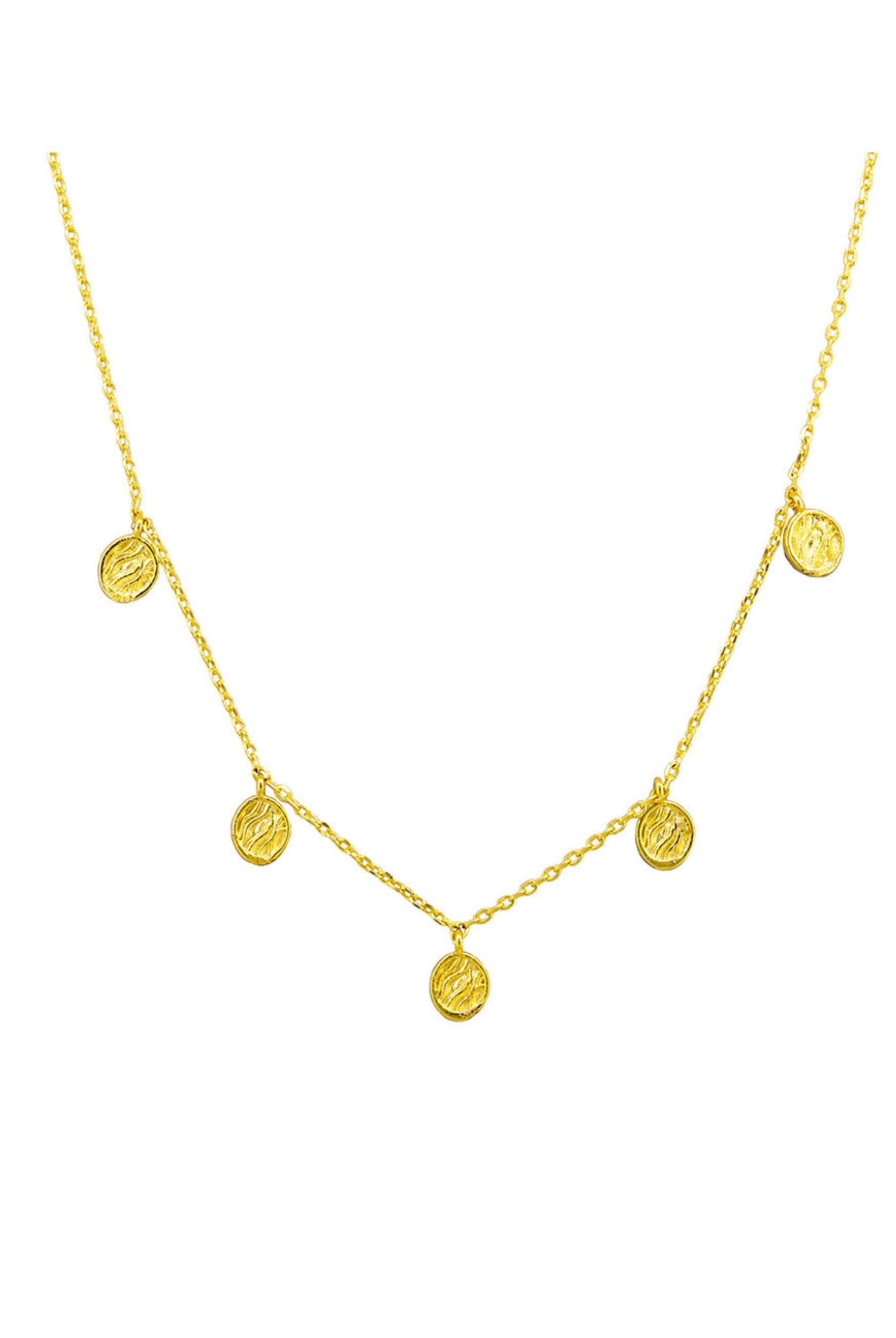 Gold charm necklace from Jolie & Deen