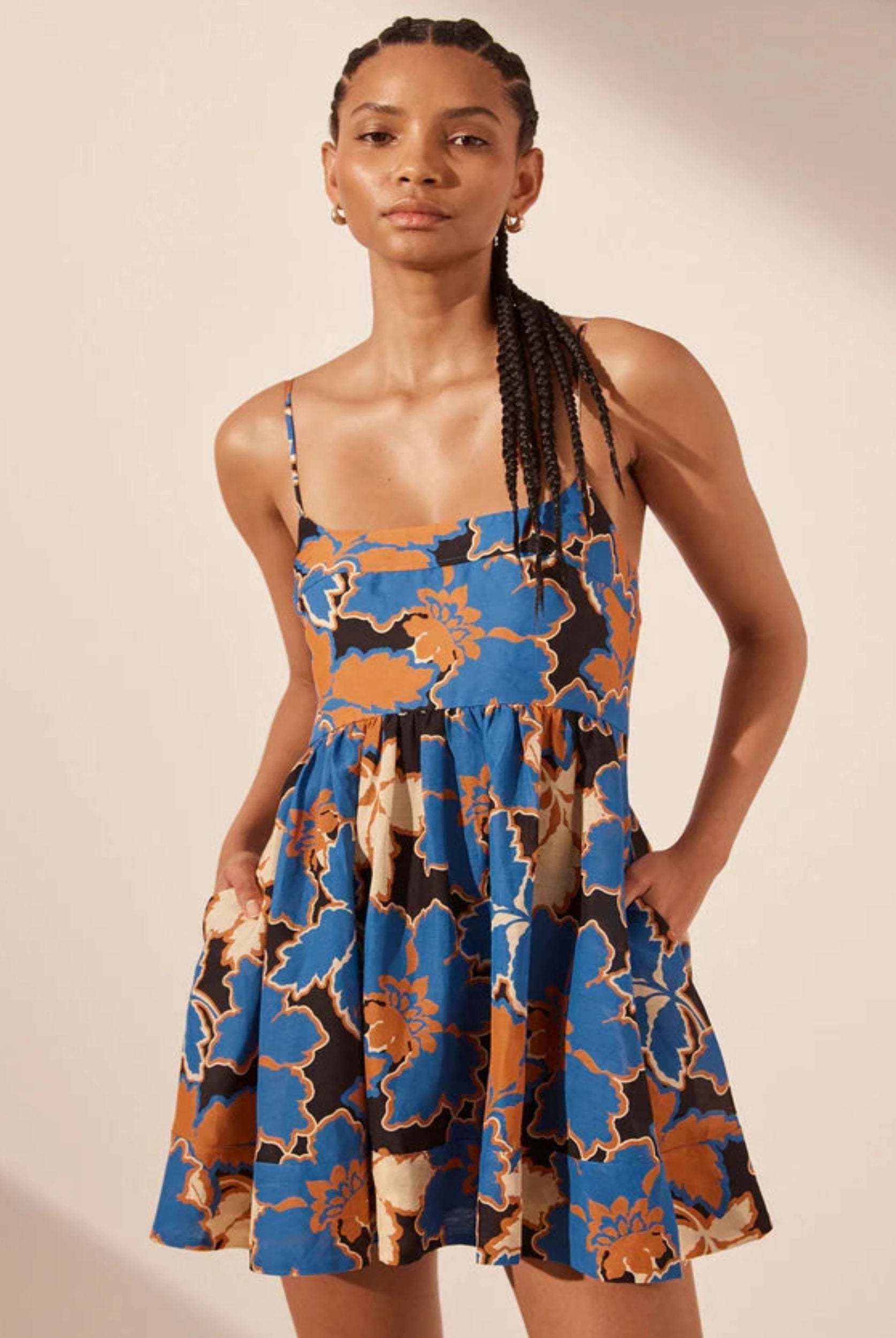 Shona Joy Karla Low Open Back Mini Dress