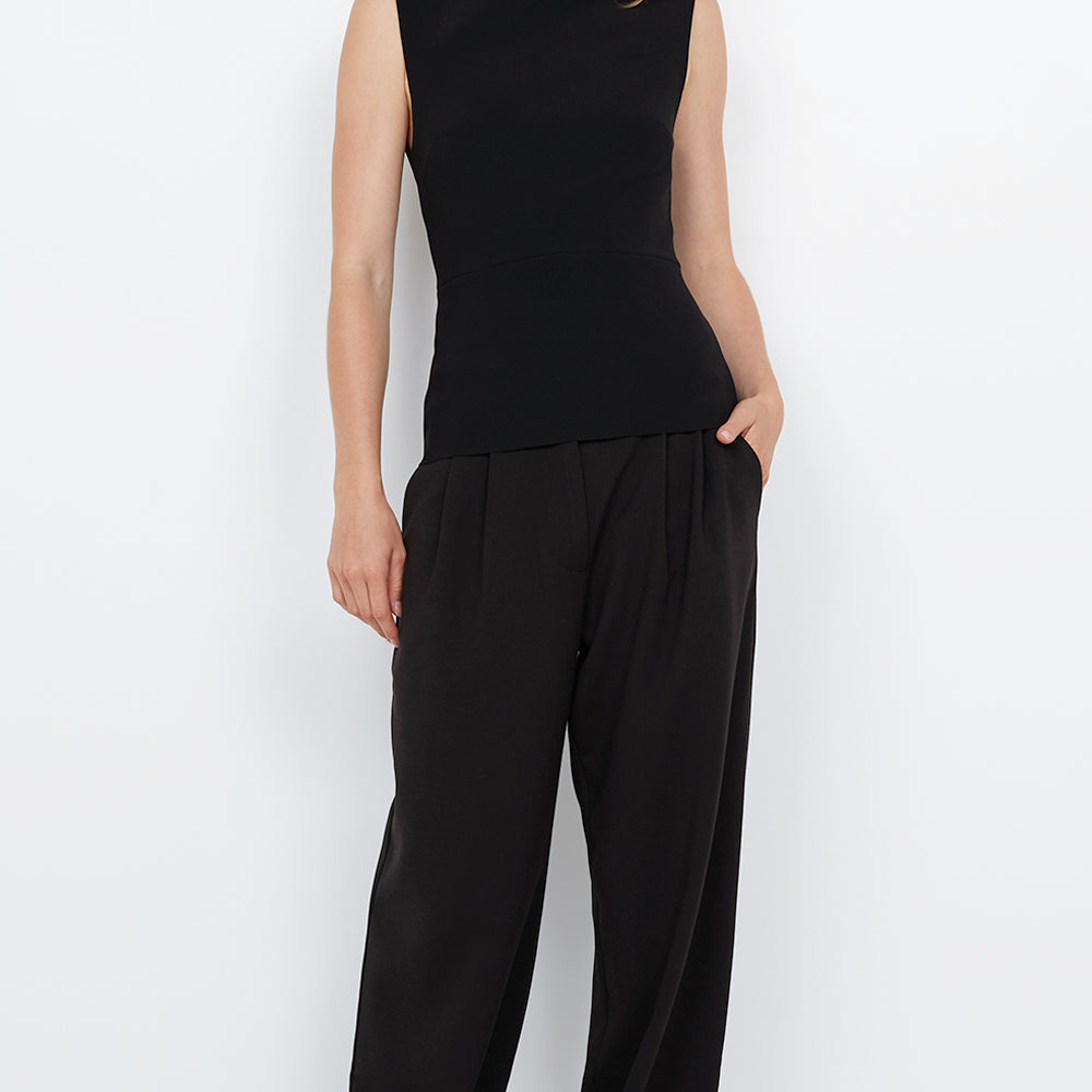 Bec + Bridge - Leora Peplum Top - Black