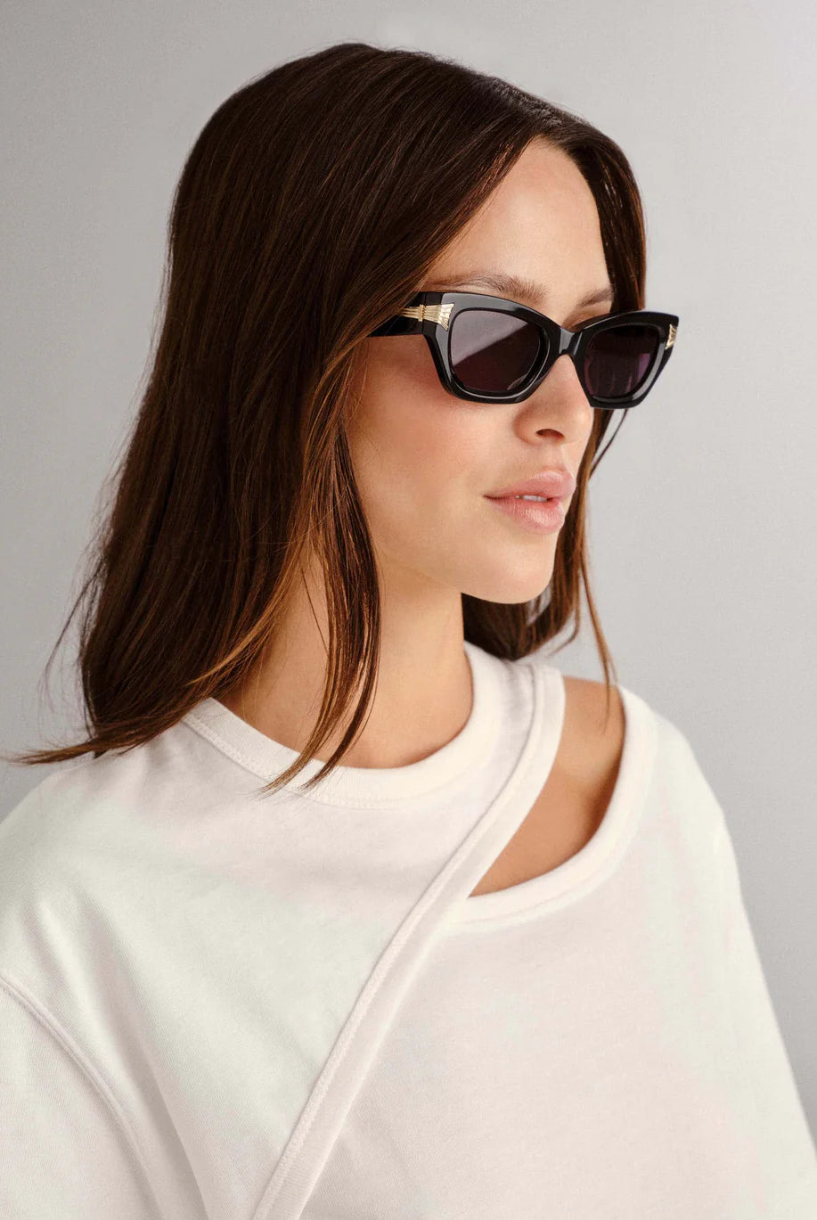 The Cameron Sunglasses from Luv Lou in black