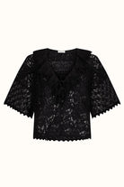 Spell Lux Lisbon Lace Blouse in Onyx