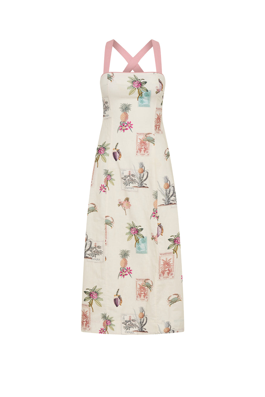 Kivari Lyra Midi Dress with back ties