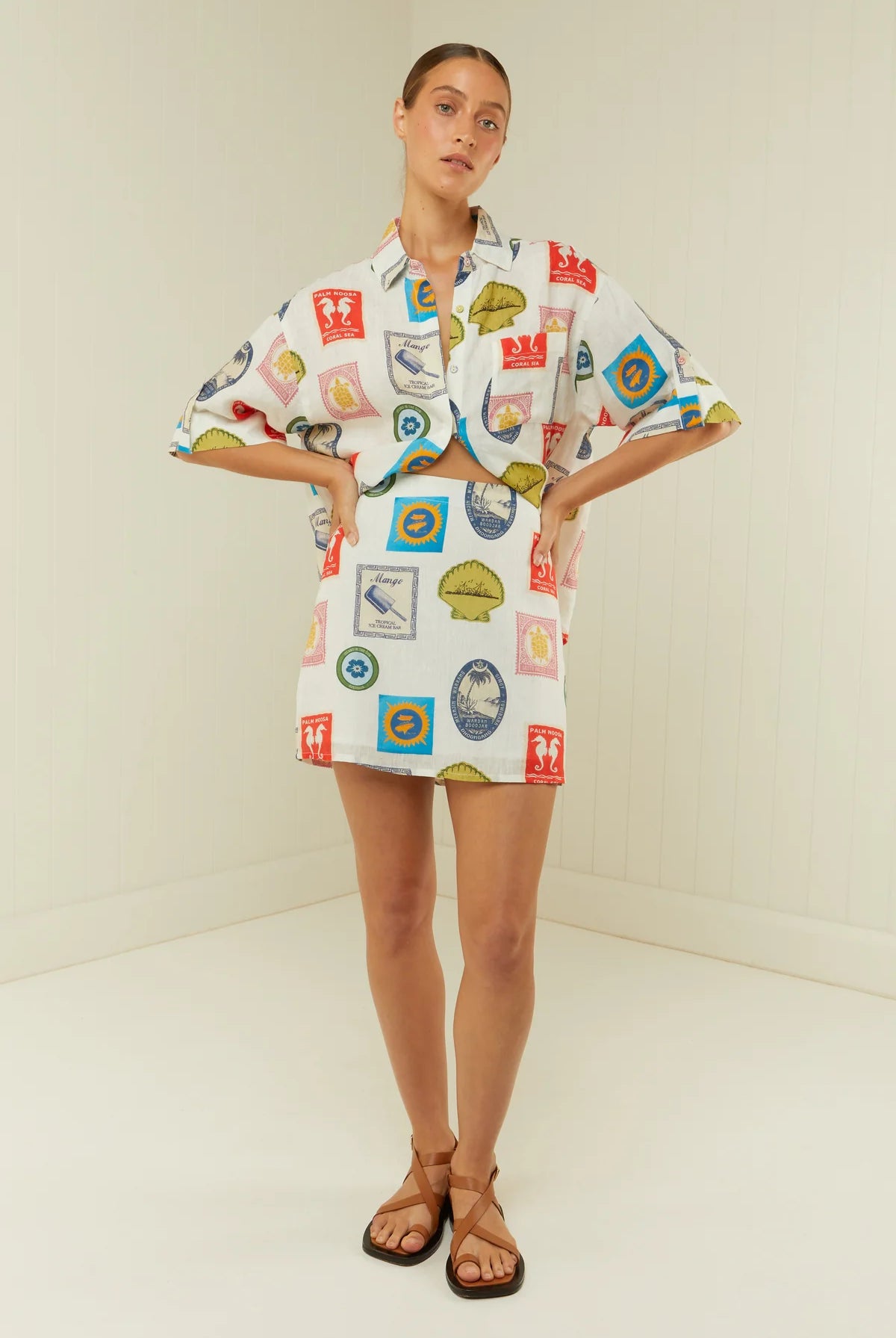 Palm Noosa Mirage Shirt in Memento