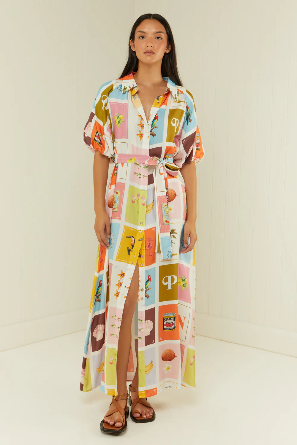 Palm Noosa Carla Dress in Catagena Print