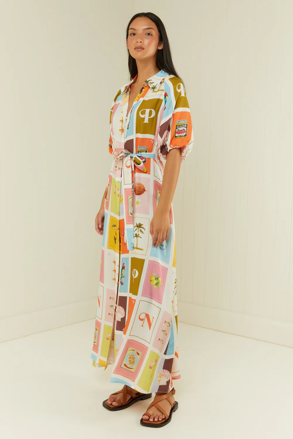 Palm Noosa Carla Dress in Catagena Print