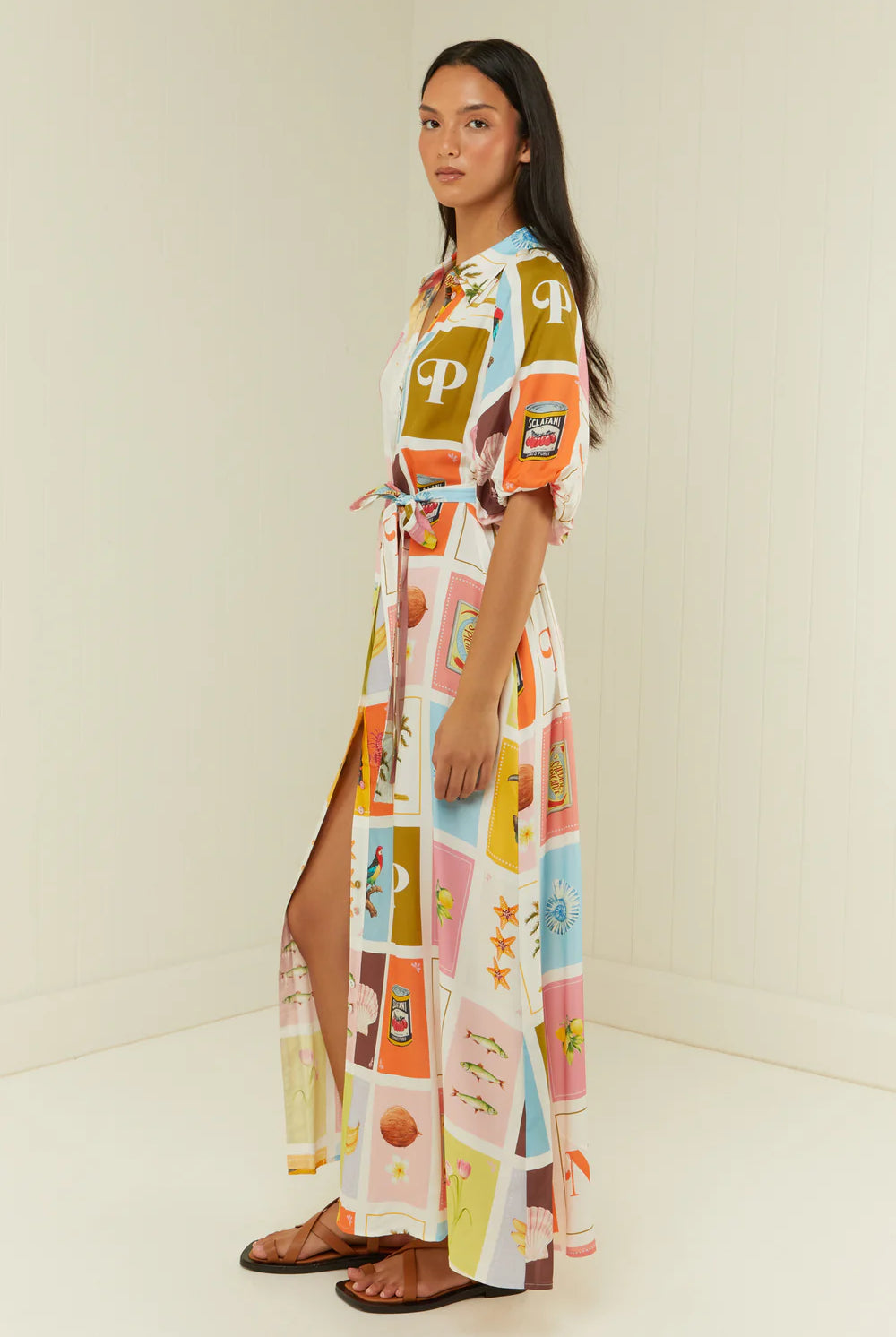 Palm Noosa Carla Dress in Catagena Print