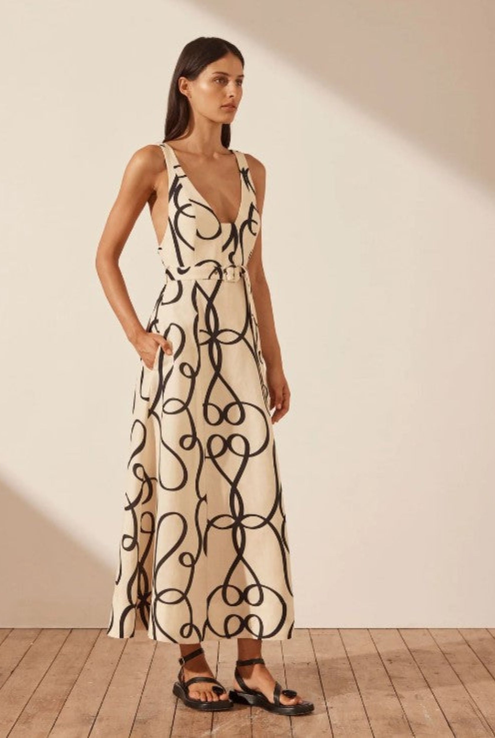 Shona Joy Vietri Midi Dress