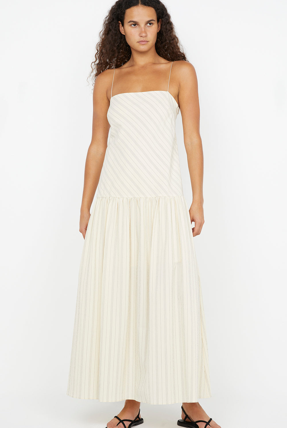 Cream stripe maxi dress from Bec + Bridge