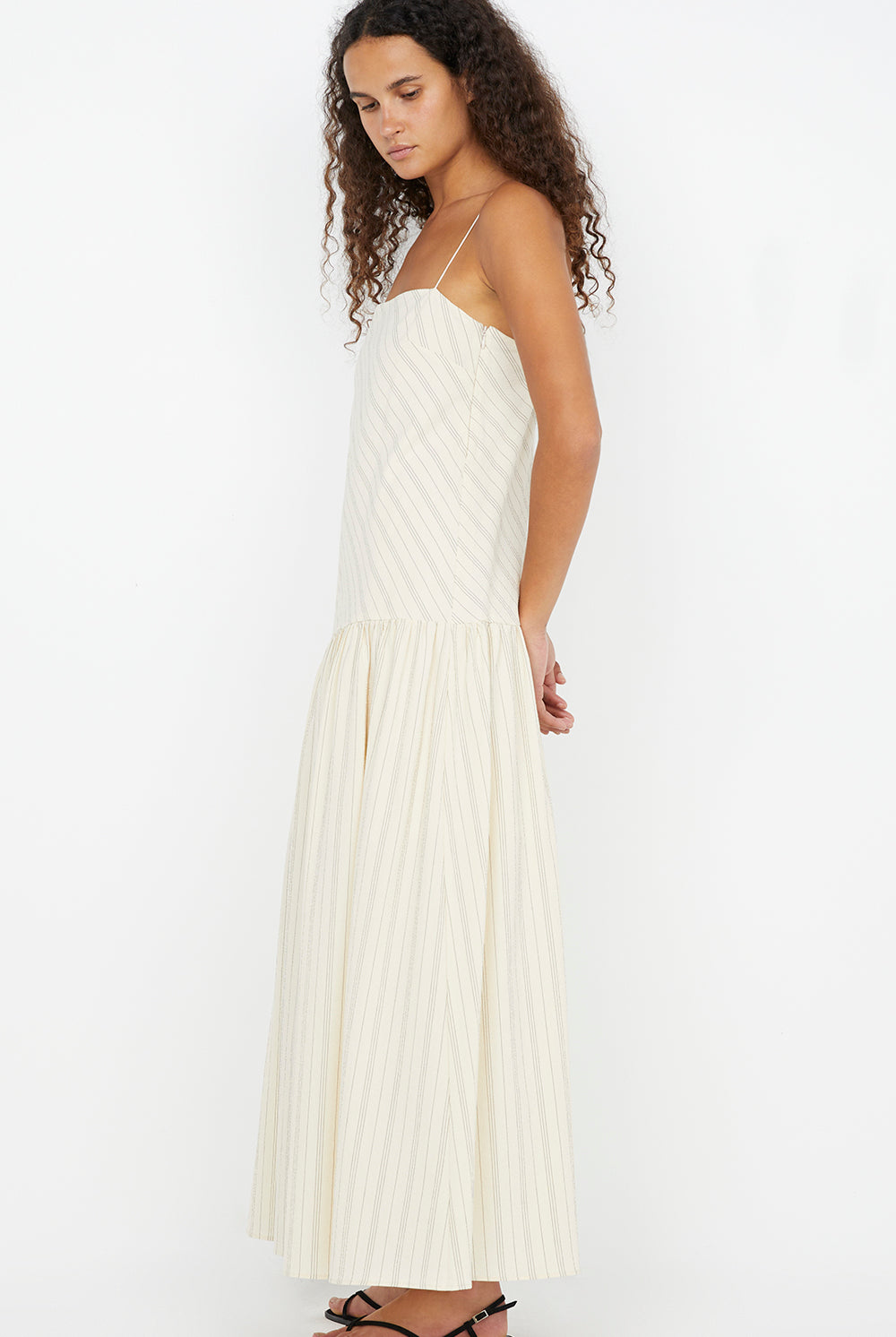Cream stripe maxi dress from Bec + Bridge