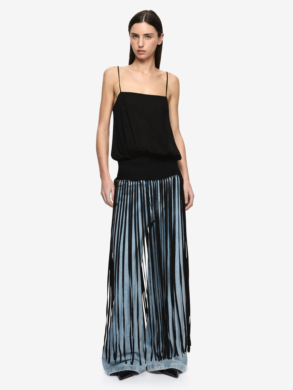 Bec + Bridge Melissa Fringe Top in Black